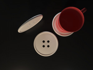 Clothes Button Coasters 3D-printmodel