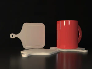 Porta-copos para tábuas de corte Modelo de Impressão 3D
