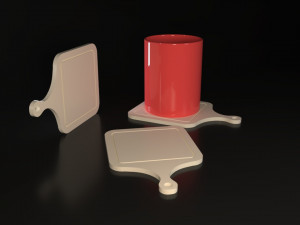 Cutting Board Coasters 3D Print Model