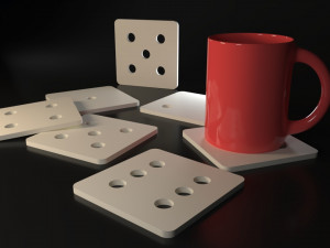 Emojis Coasters 3D Print Model