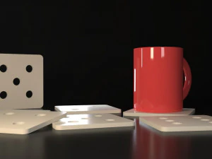 Emojis Coasters 3D Print Model
