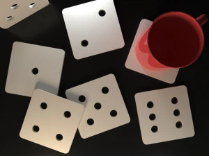 Emojis Coasters 3D Print Model