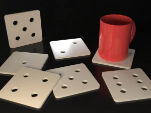 Emojis Coasters 3D Print Model
