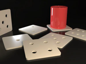 Emojis Coasters 3D Print Model