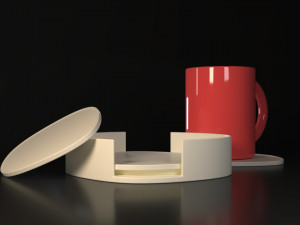 Freeform Coasters 3D Print Model