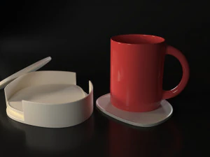 Freeform Coasters 3D Print Model