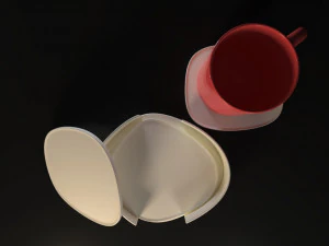 Freeform Coasters 3D Print Model