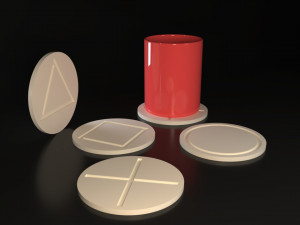 Playstation Button coasters 3D Принт Модель