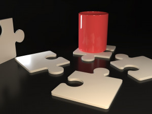 Puzzle coasters Modelo de Impressão 3D