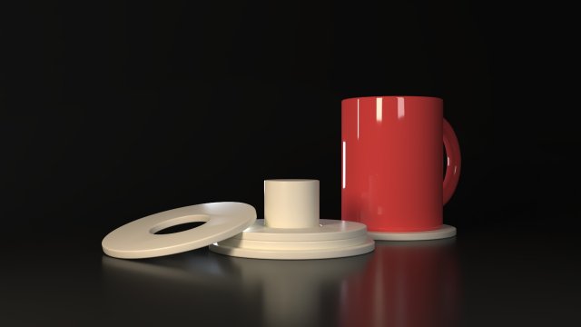 Round Coasters 3D Принт Модель .c4d .max .obj .3ds .fbx .stl .blend 