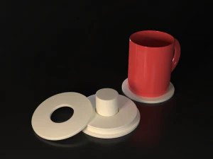 Round Coasters 3D Print Model