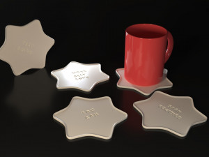 Stars Coasters 3D प्रिंट मॉडल