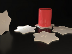 Stars Coasters 3D प्रिंट मॉडल
