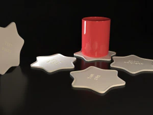 Porta-copos de estrelas Modelo de Impressão 3D