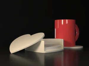 Porta-copos dos namorados Modelo de Impressão 3D
