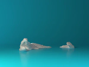 Y&uuml;zme Timsahı 3D Baskı Modeli