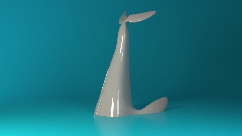 Swimming Shark 3D 打印模型 .c4d .max .obj .3ds .fbx .stl .blend 