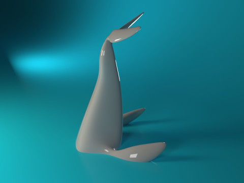 Swimming Shark 3D 打印模型