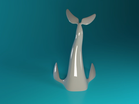 Swimming Shark 3D 打印模型