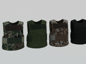 military vests Modelo 3D