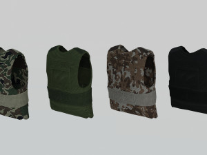military vests 3D मॉडल