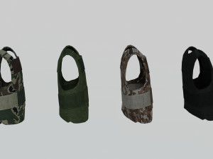 military vests 3D मॉडल
