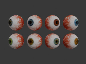 eye collection 8 units 3D Модель