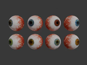 eye collection 8 units 3D Model