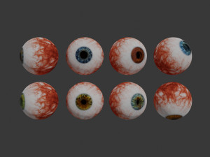 eye collection 8 units 3D Модель