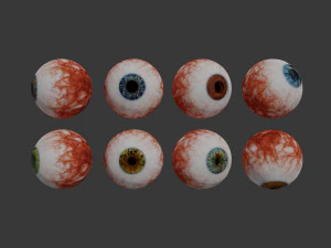 eye collection 8 units 3D Model