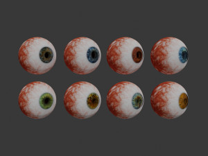 eye collection 8 units 3D Модель