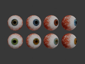 eye collection 8 units 3D Модель