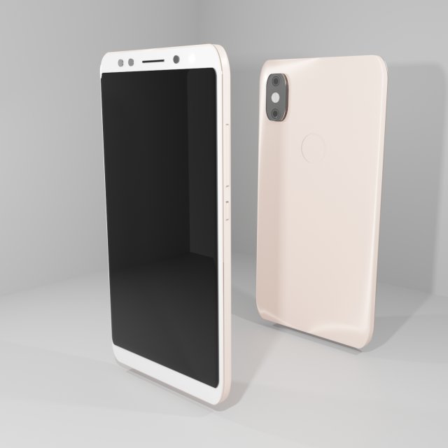 xiaomi mi a2 3D 模型 .c4d .max .obj .3ds .fbx .stl .blend 