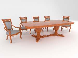 table baron Modèle 3D