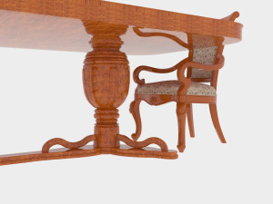 table baron Modèle 3D