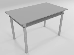 glass table with patterns 3D Model