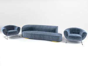 sofa armchairs Model 3D