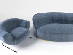 sofa armchairs 3D Model