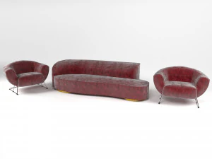 sofa armchairs 3D Model