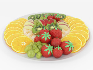 fruit platter 3D Model