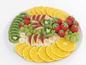 fruit platter 3D 모델