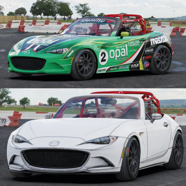 Mazda MX5 global cup Modelo 3D .c4d .max .obj .3ds .fbx .stl .blend 