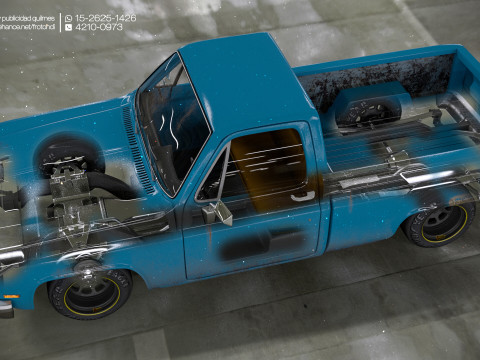 Chevrolet C10 1985 3D Model