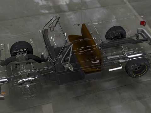 Chevrolet C10 1985 3D Model