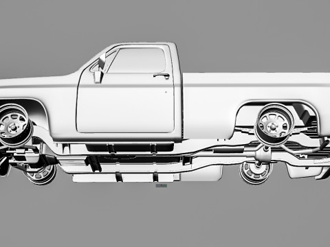 Chevrolet C10 1985 3D Model