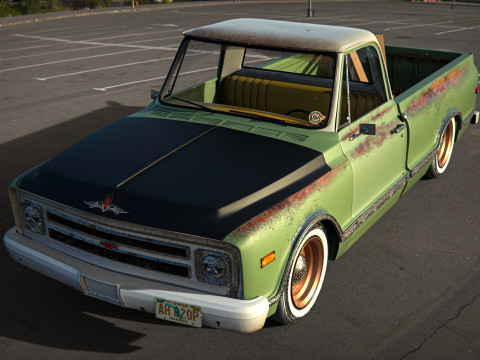 Chevrolet C10 1968 3D Model