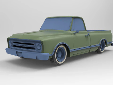 Chevrolet C10 1968 3D Model