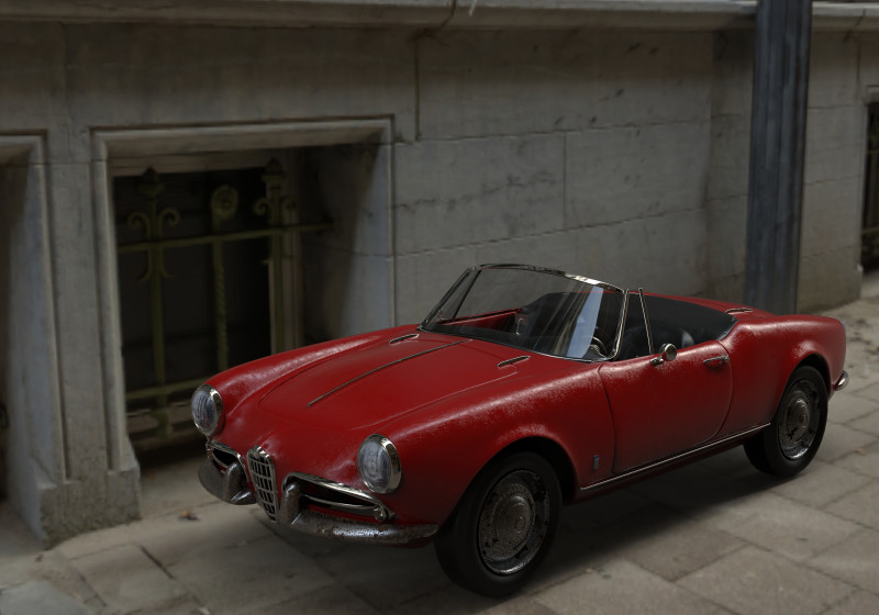 Alfa Romeo Giulietta Spider 1960 Modèle 3D .c4d .max .obj .3ds .fbx .stl .blend 