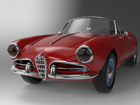 Alfa Romeo Giulietta Spider 1960 Modèle 3D