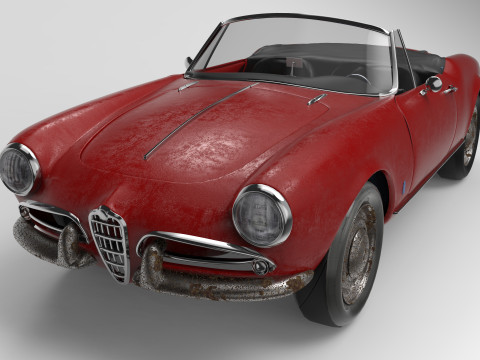 Alfa Romeo Giulietta Spider 1960 Modèle 3D